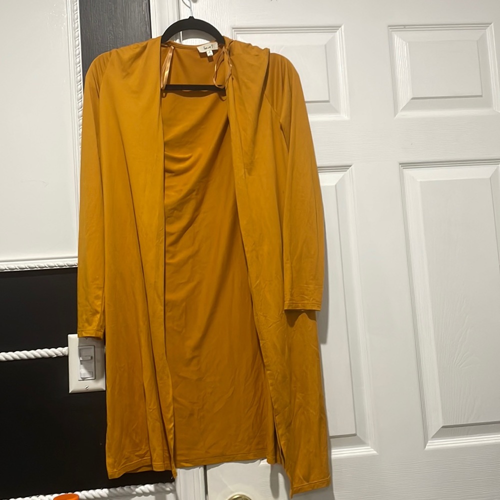 LOVE J Mustard Yellow Cardigan